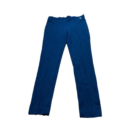 Anne Klein Women’s Dress Pants Navy Pull On Dress Pants Size 6 Scallop Stretch - Picture 1 of 8
